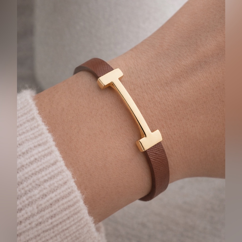 Gold and Brown Women's Bracelet